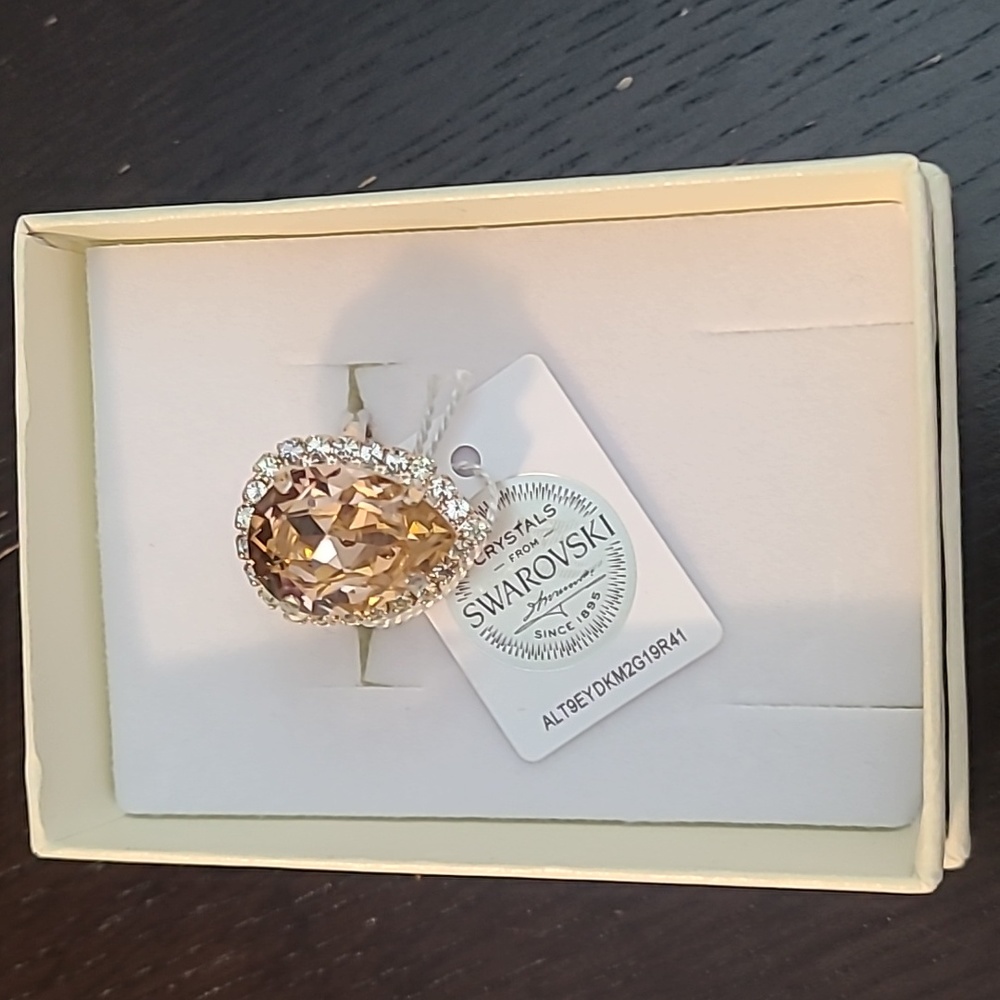 Crystal adjustable sizeb ring